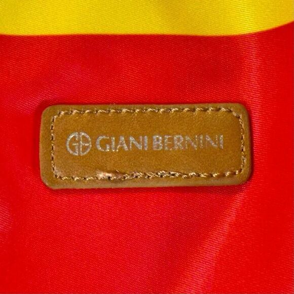 Giani Bernini Nylon Foldable Packable Striped Print Travel Tote Shoulder Bag - Picture 6 of 16